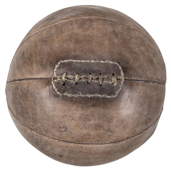 1920-1940 Earliest Known Lace-up Basketball (MEARS)